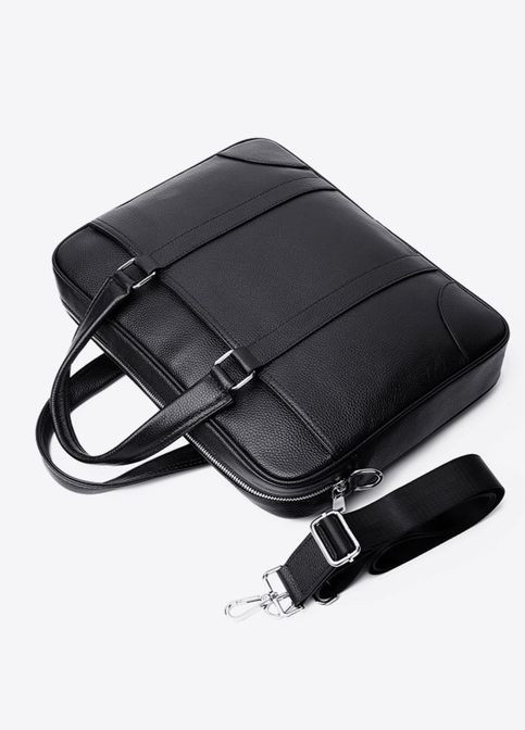 Кожаная мужская сумка для документов и ноутбука 40x30x8, портфель для офиса SL-21511, Tiding Bag (346600113)