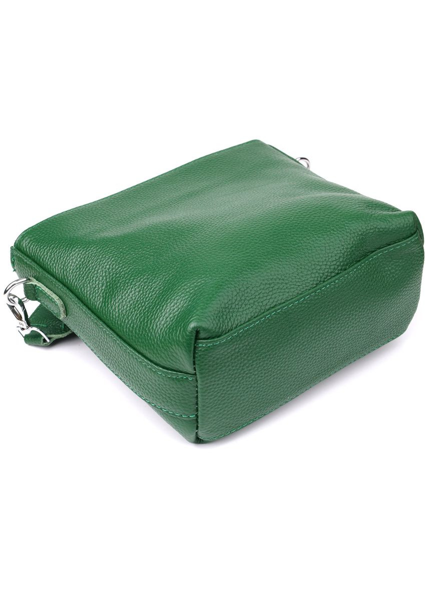 Стильная женская кожаная сумка на каждый день 22913 Зеленый Vintage (349442775)