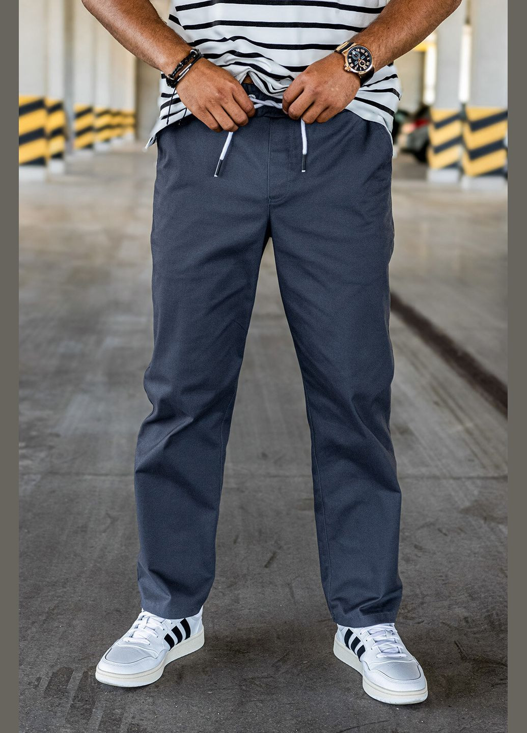 Синие летние брюки Teamv