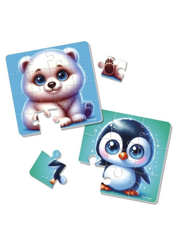 Мягкие пазлы Мишка и пингвиненок VT1102-38 shop (4820234766987) Vladi toys (334027529)