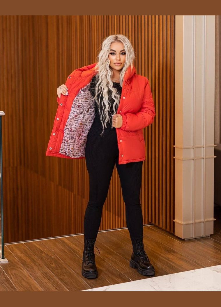 Червона зимня куртка Garna