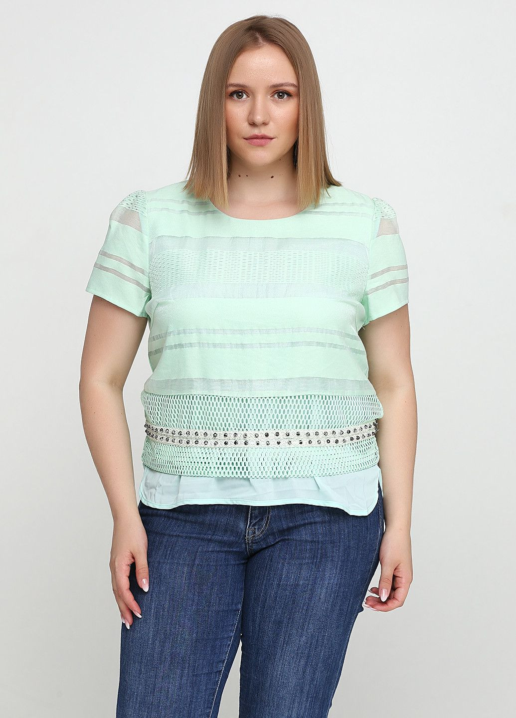 Світло-зелена блуза світло-зелений Axel