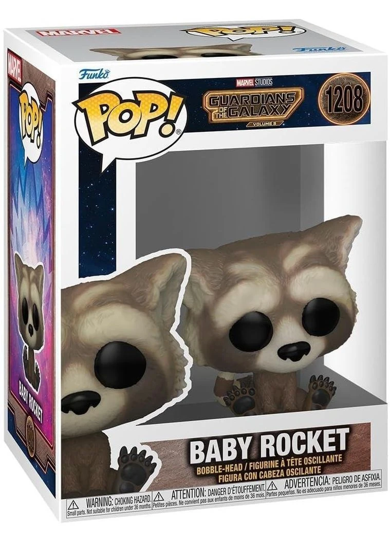 Фигурка Pop Стражи Галактики Ракета Малыш Guardians of the Galaxy Baby Rocket 10 см GG BR 1208 Funko (373962534)
