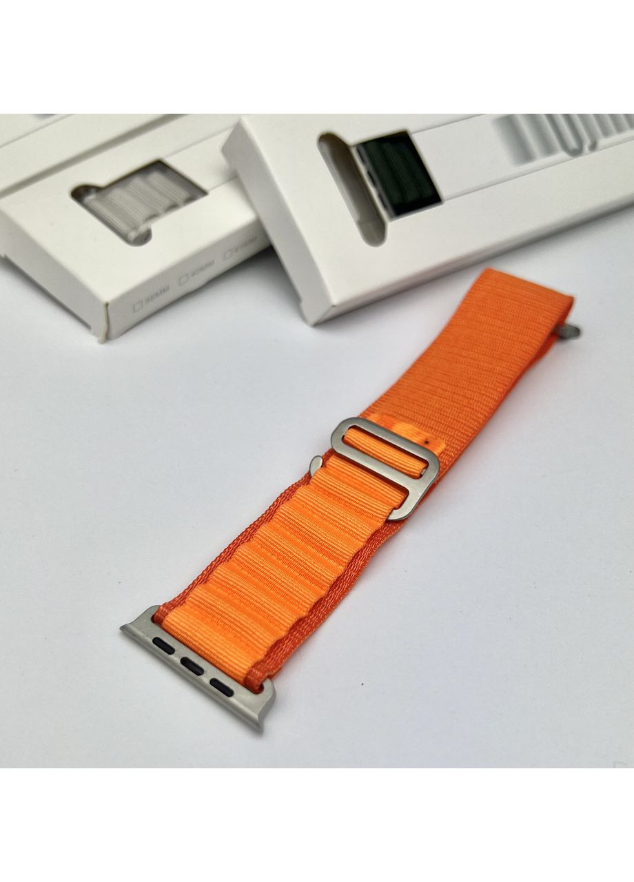 Нейлоновий ремінець Alpine Loop для смарт годинника 38 / 40 / 41 / 42 мм Orange for Apple Watch Series No Brand (369163762)