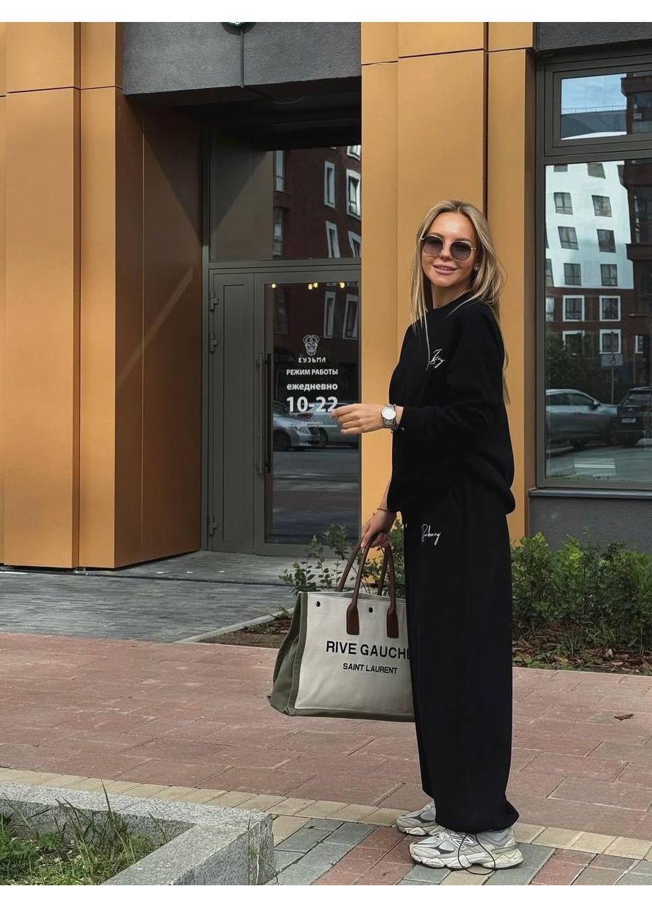 Жіночий спортивний костюм вільного крою: світшот + штани MonCher (352709593)