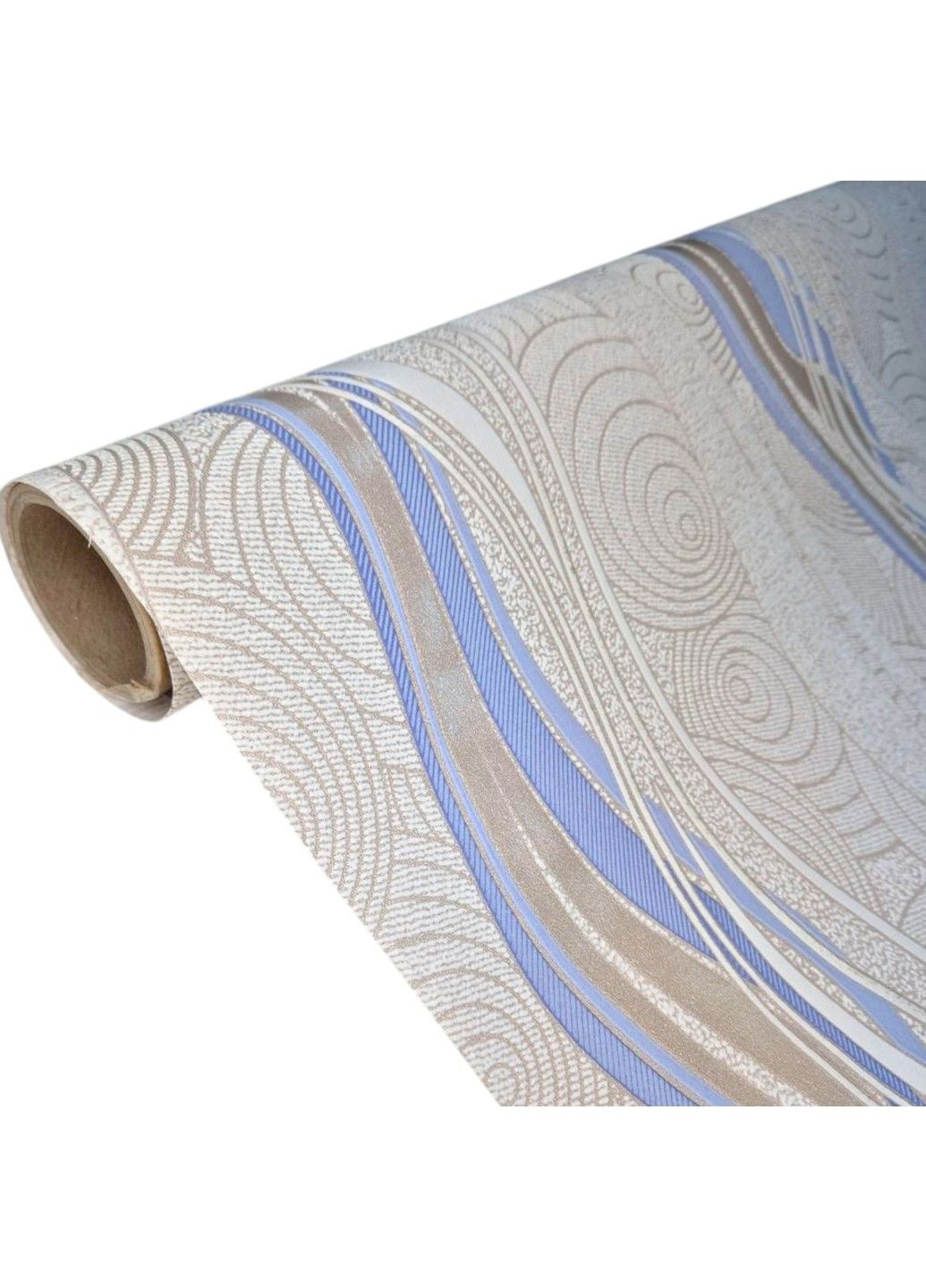 Обои виниловые на флизелиновой основе 10,05×1,06м 3726-03,бежевые с узором для спальни,гостиной,коридора,офиса Слов'янські шпалери (340275498)