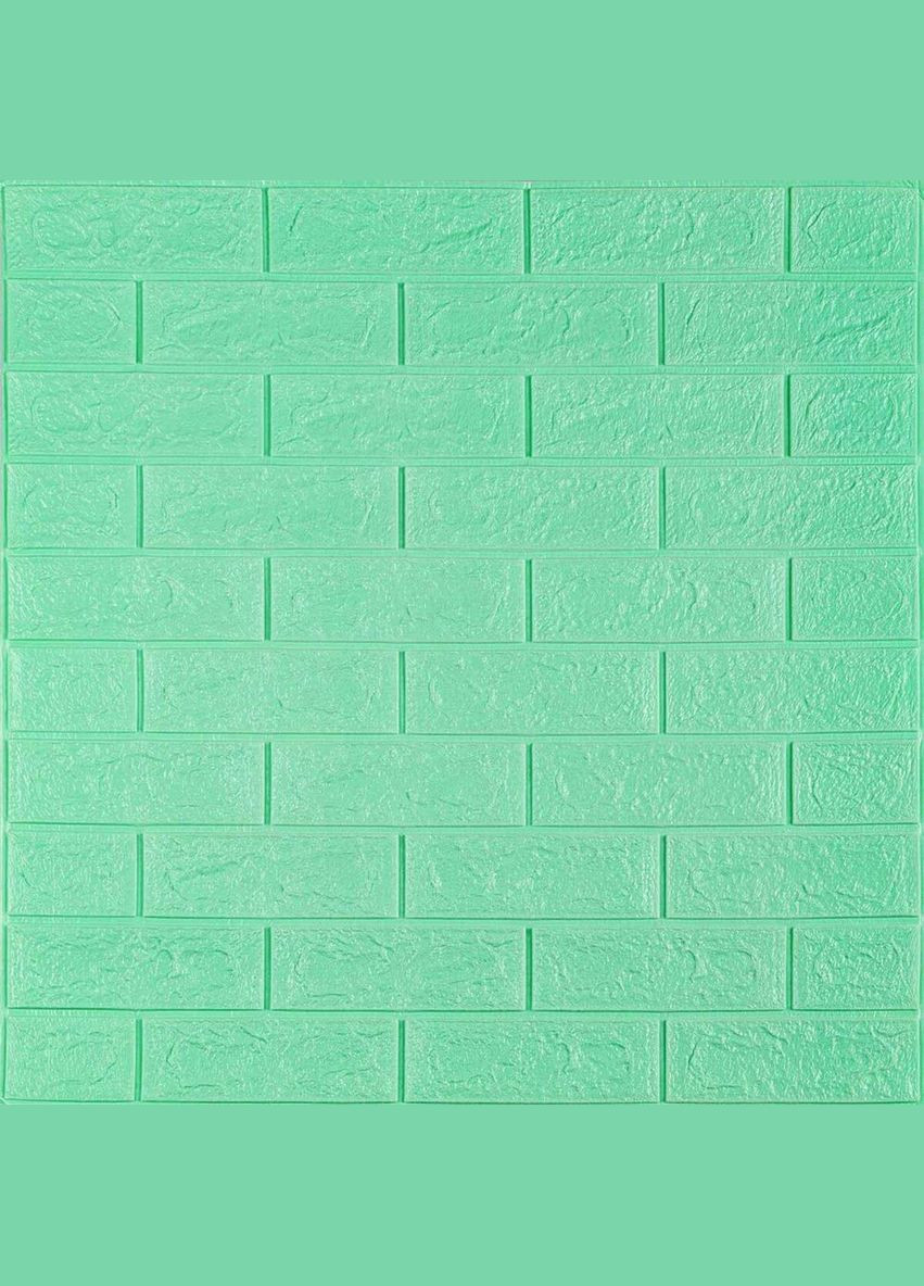 3D панель самоклеюча цегла М'ята 700х770х5мм (012-5) SW-00000148 Sticker Wall (300241838)