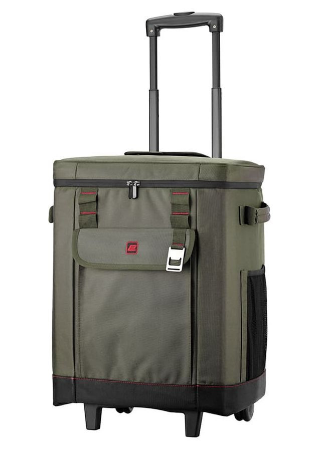 Термосумка на колесах Picnic 50л, темно-оливкова 2E (370386986)