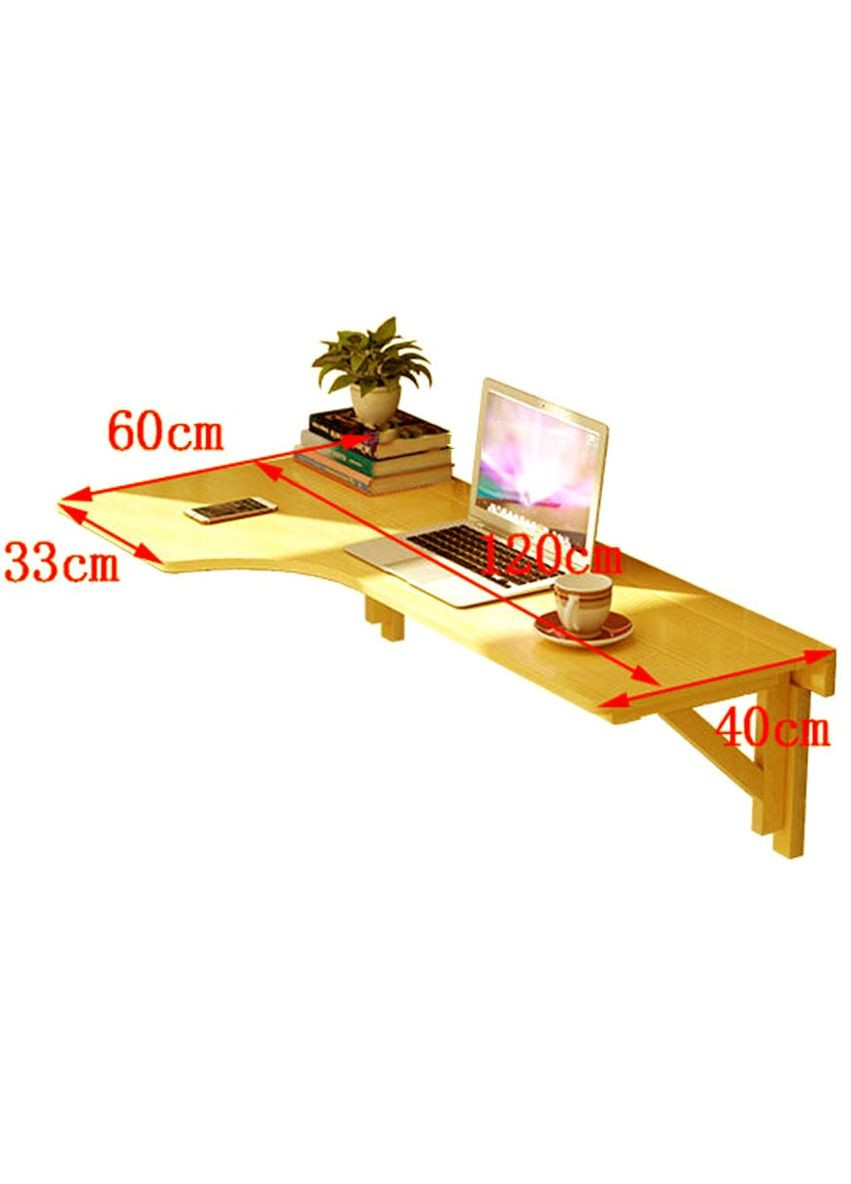 Настенный складной столик из дерева Минчо карри (ОТК-000803) No Brand (328082331)