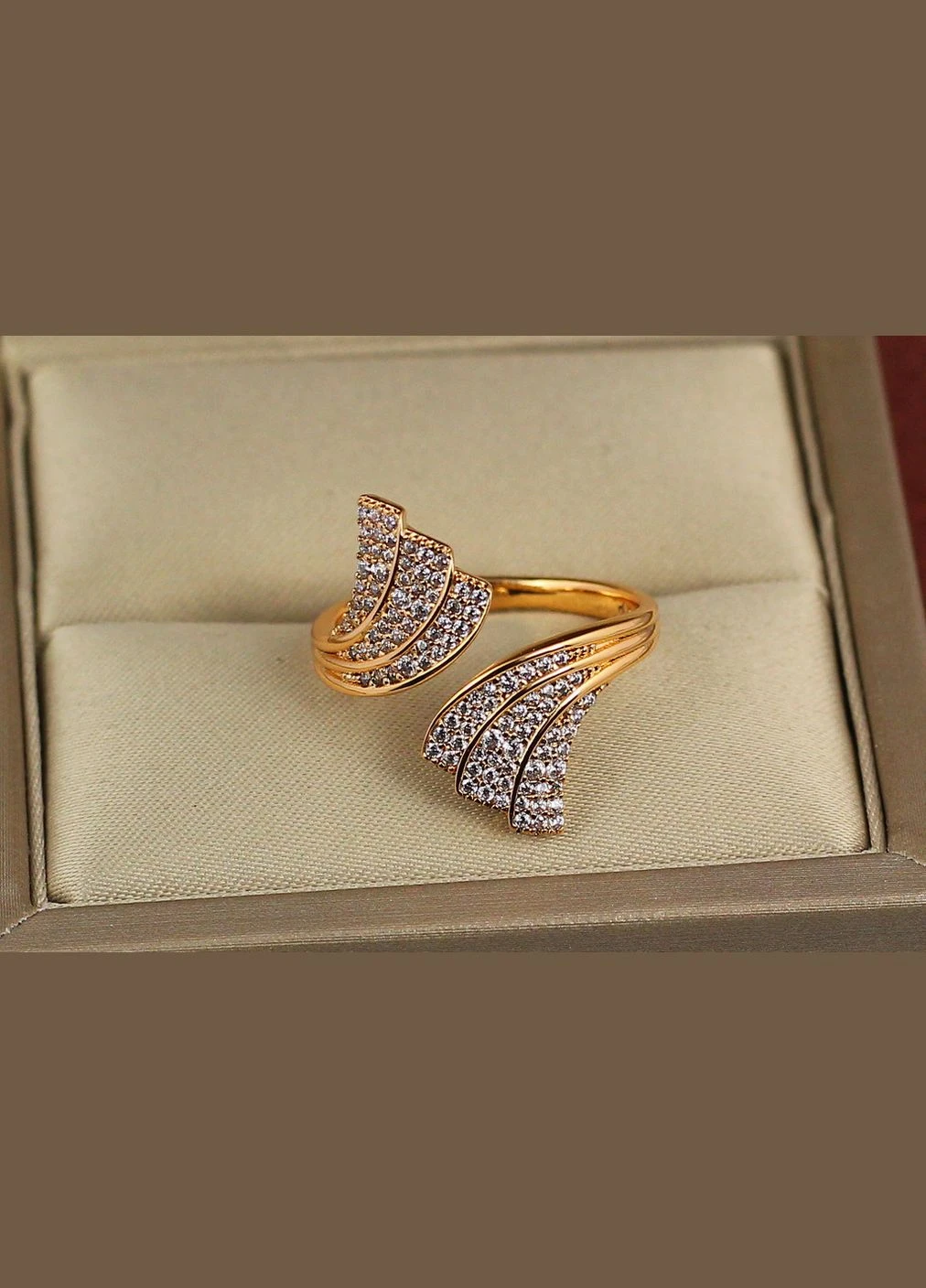 Кільце розсувне русалка р золотисте Xuping Jewelry (317309648)