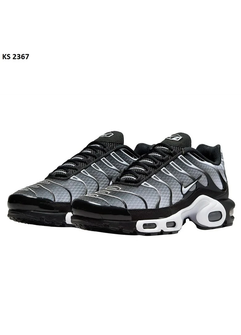 Белые летние кроссовки nike air tn max plus black white найк аир макс тн плюс No Brand