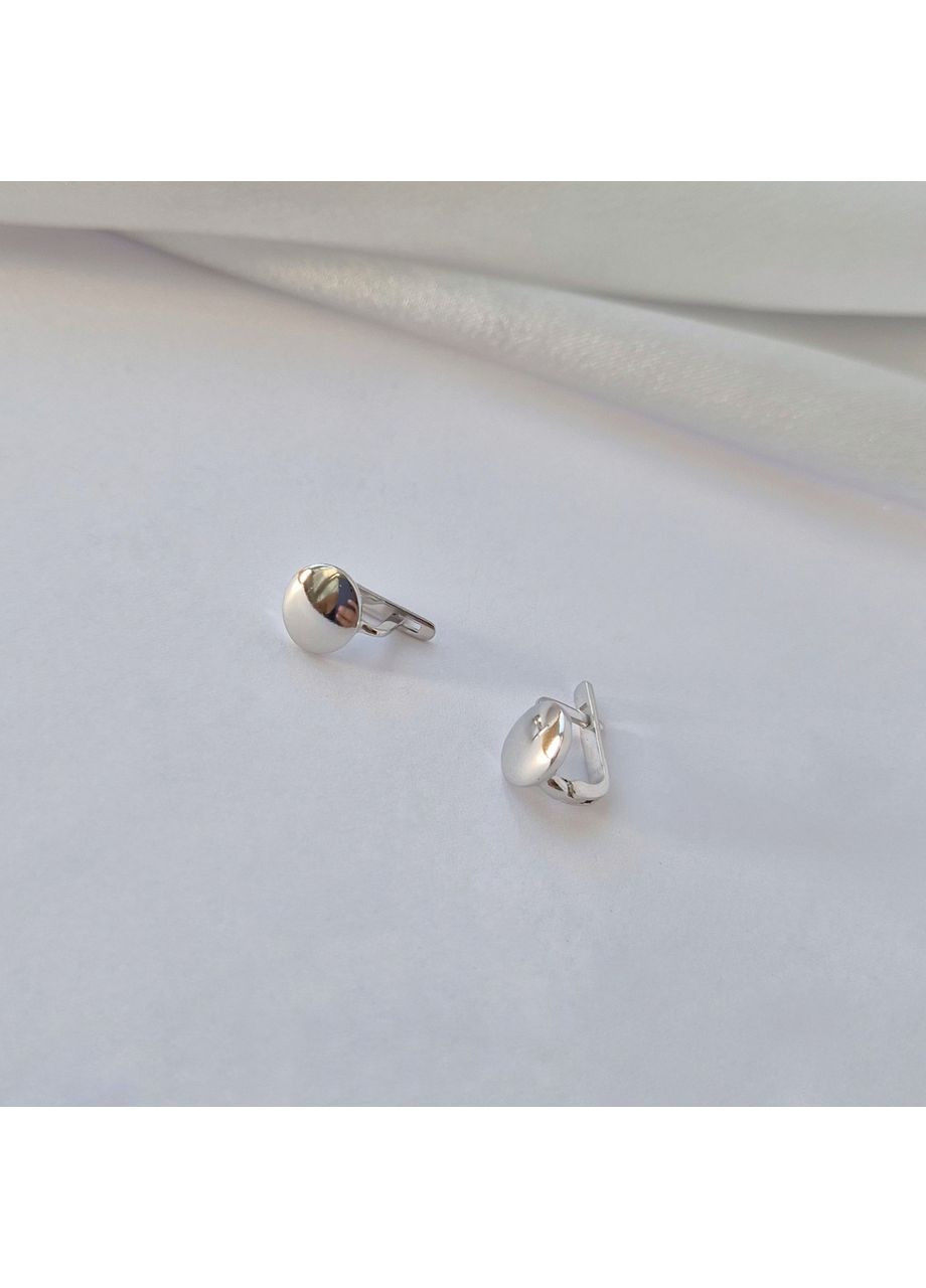 Серебряные серьги Монетки без камней серебро 925 пробы Родированное 51127р 2.70г No Brand (306742008)