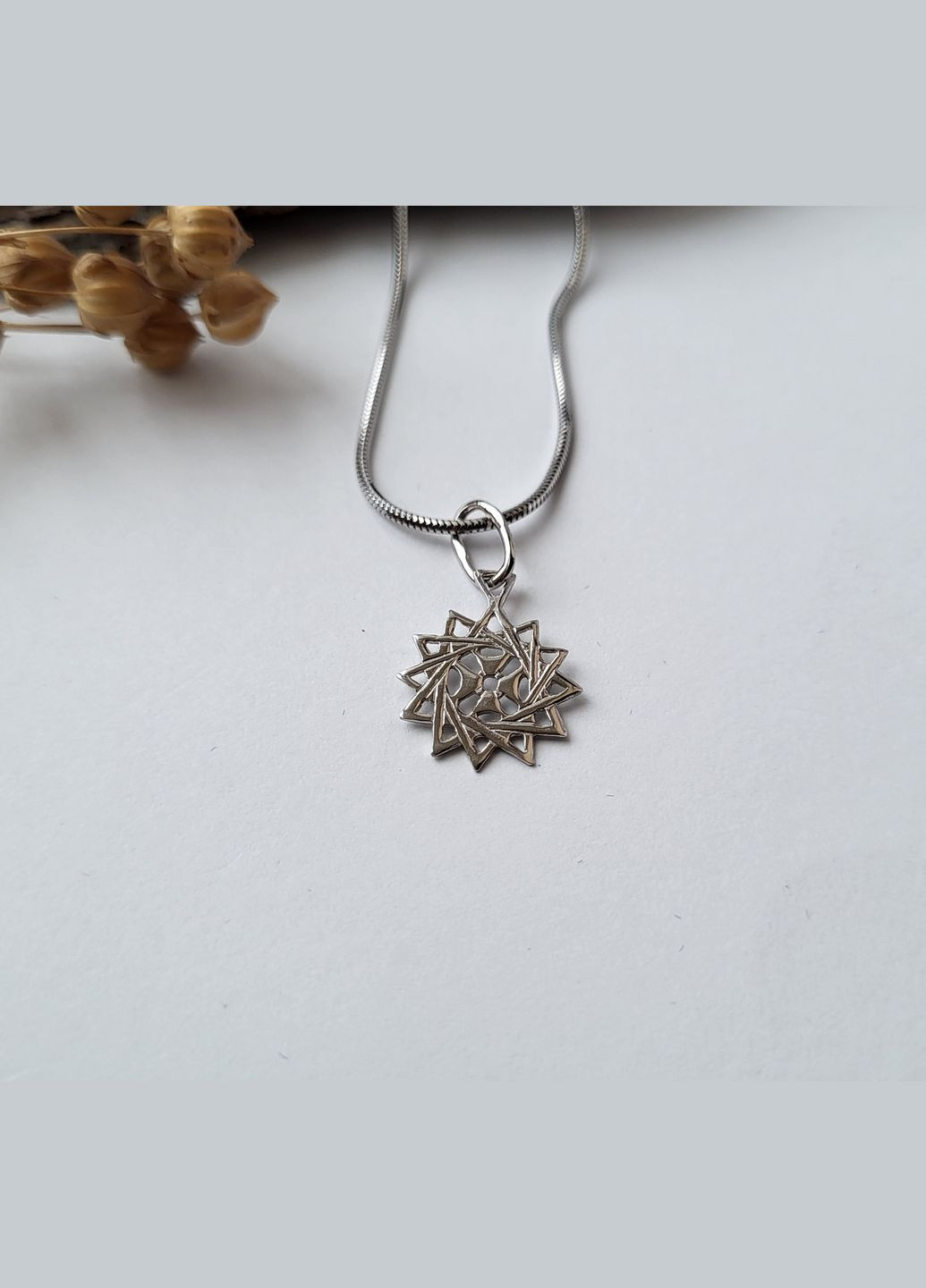 Серебряная подвеска оберег амулет Звезда Эрцгаммы без камней серебро 925 пробы Родированное 31116р 0.70г No Brand (306742825)