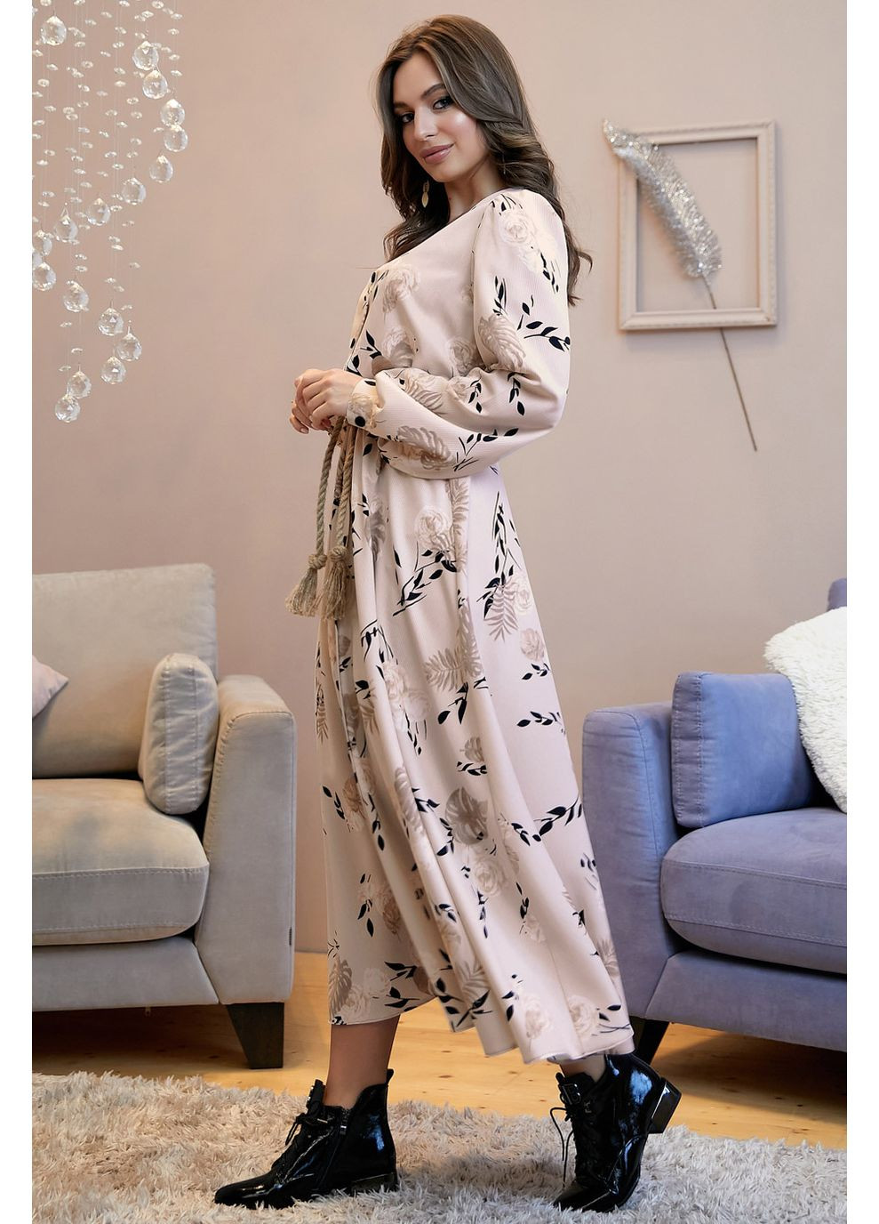 Бежева сукня 1318.4025 Seventeen