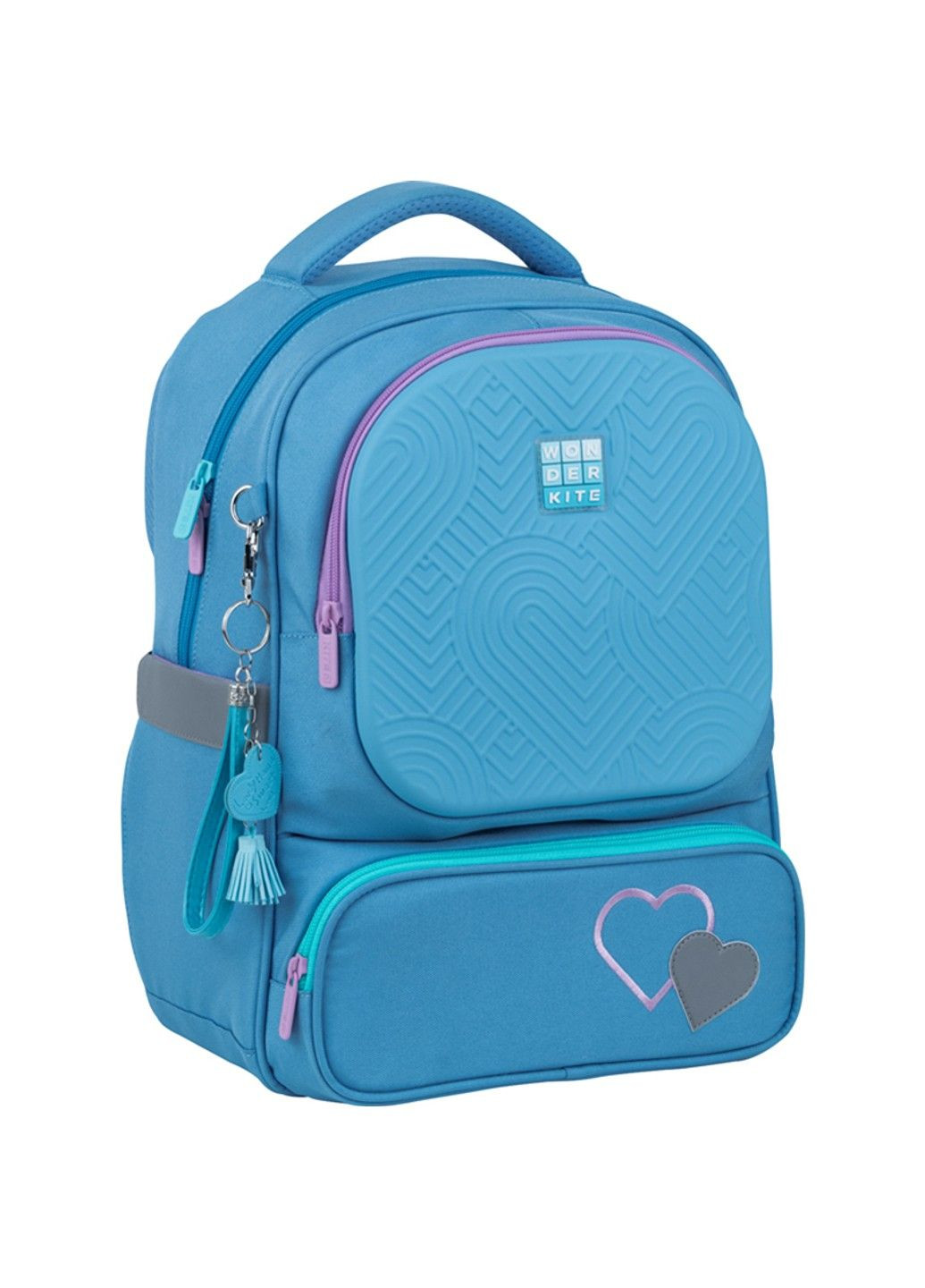 Набір рюкзак + пенал + сумка для взуття WK 728 блакитний Kite (335401496)