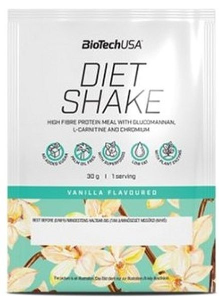 Протеїновий коктейль "Ваніль" Diet Shake Vanilla Hight Fiber Protein Meal 30g (1445205-31337064) Biotechusa (365799787)