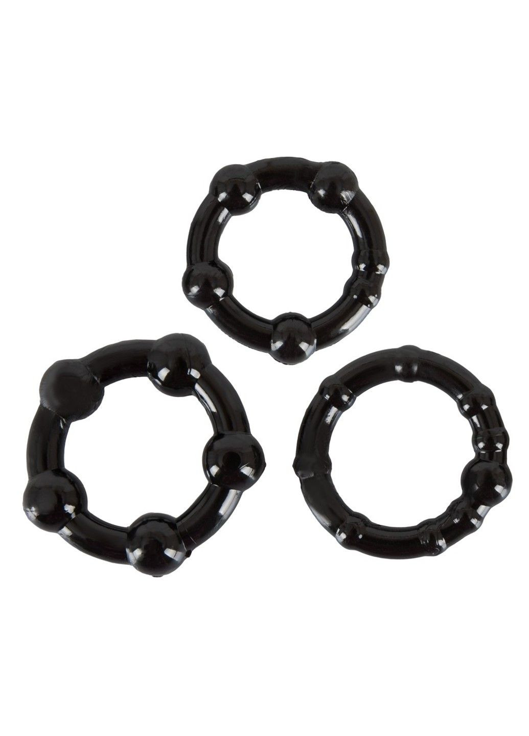 Эрекционные кольца ЧЕРНЫЕ ТВЕРДОСТИ No Brand (284236138)