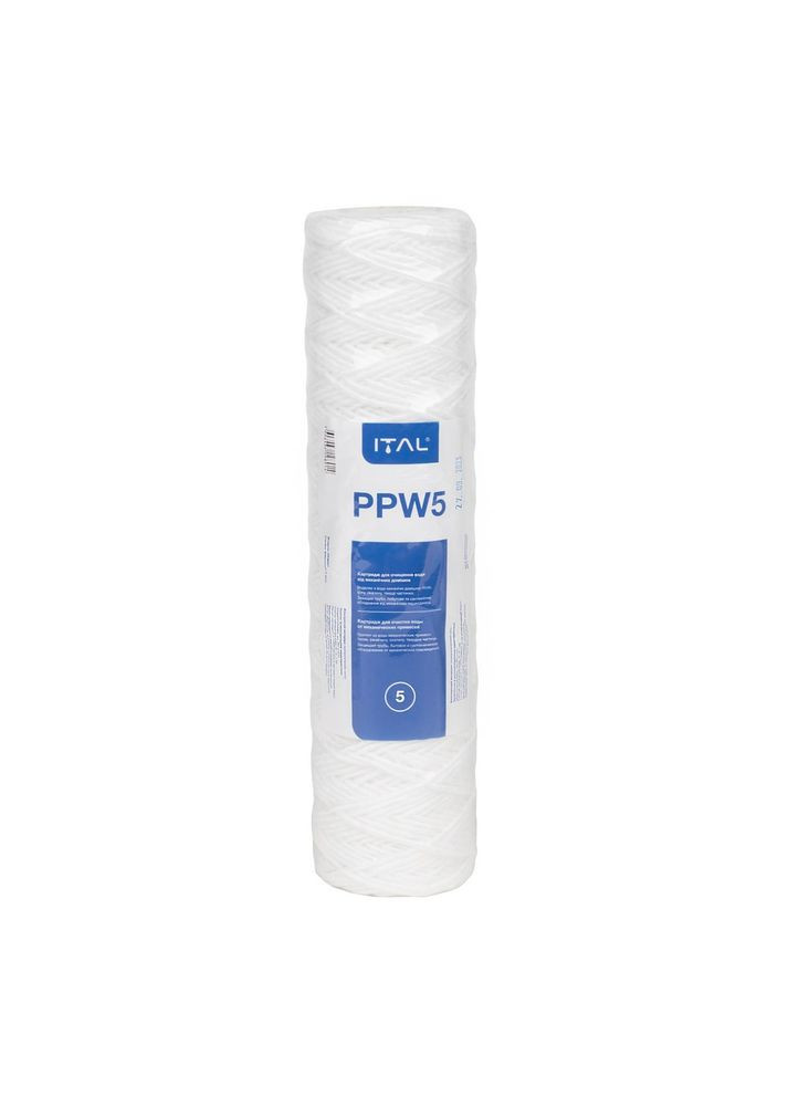 Картридж із поліпропіленової нитки PPW 2,5"x10" 5 мкм (PPW50IT) ITAL (275335680)
