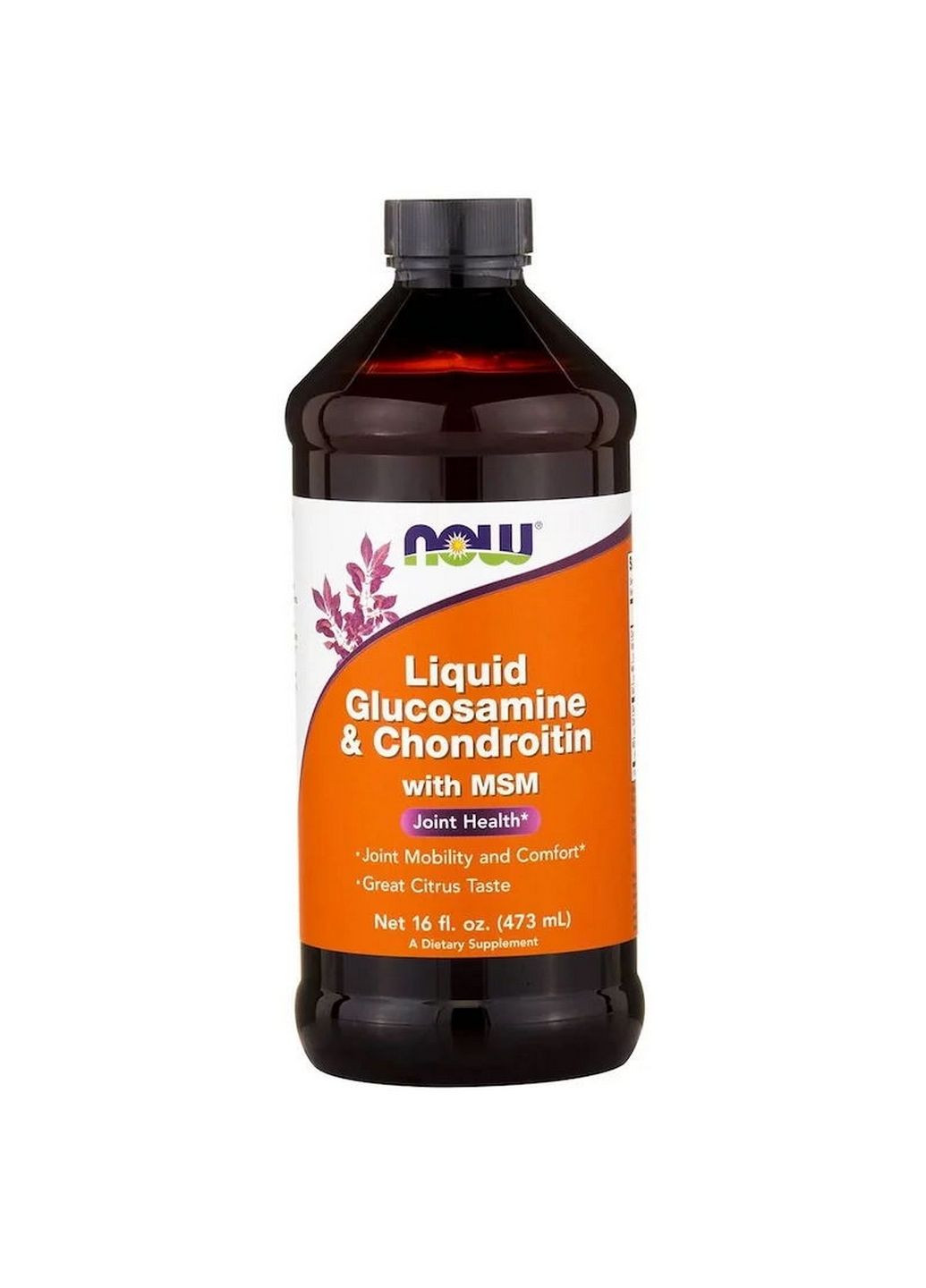 Препарат для суглобів та зв'язок Glucosamine and Chondroitin, 473 мл Now (293341535)