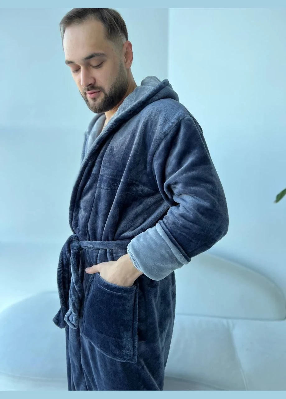 Мужской теплый халат No Brand (315786994)