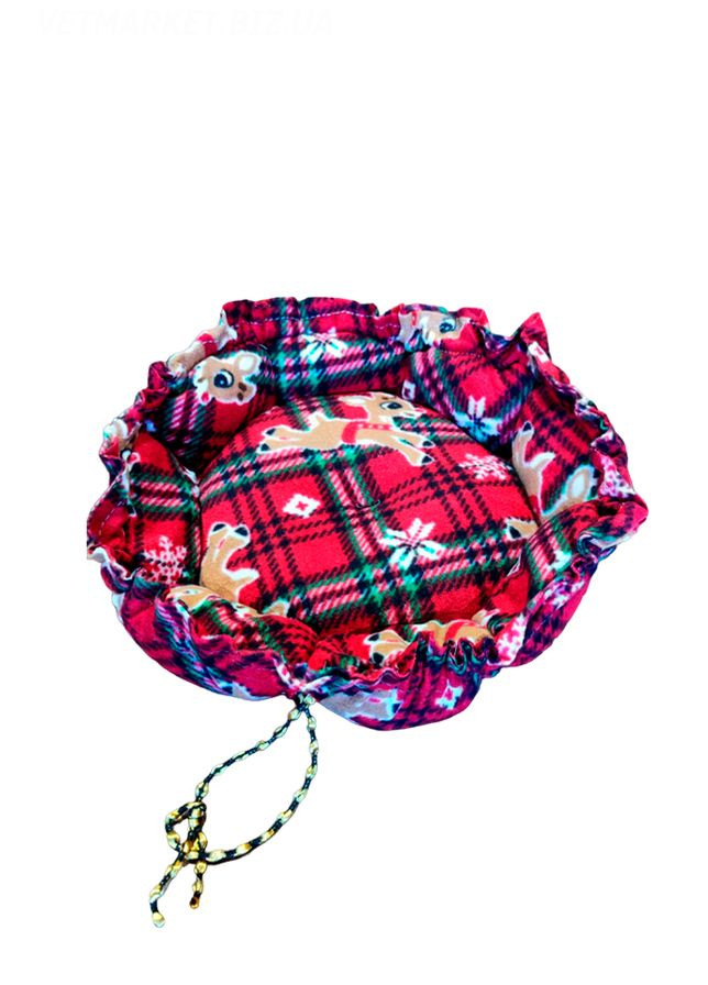 Лежак для животных круглый "Нежность" диаметр 55см принт No Brand (368710990)