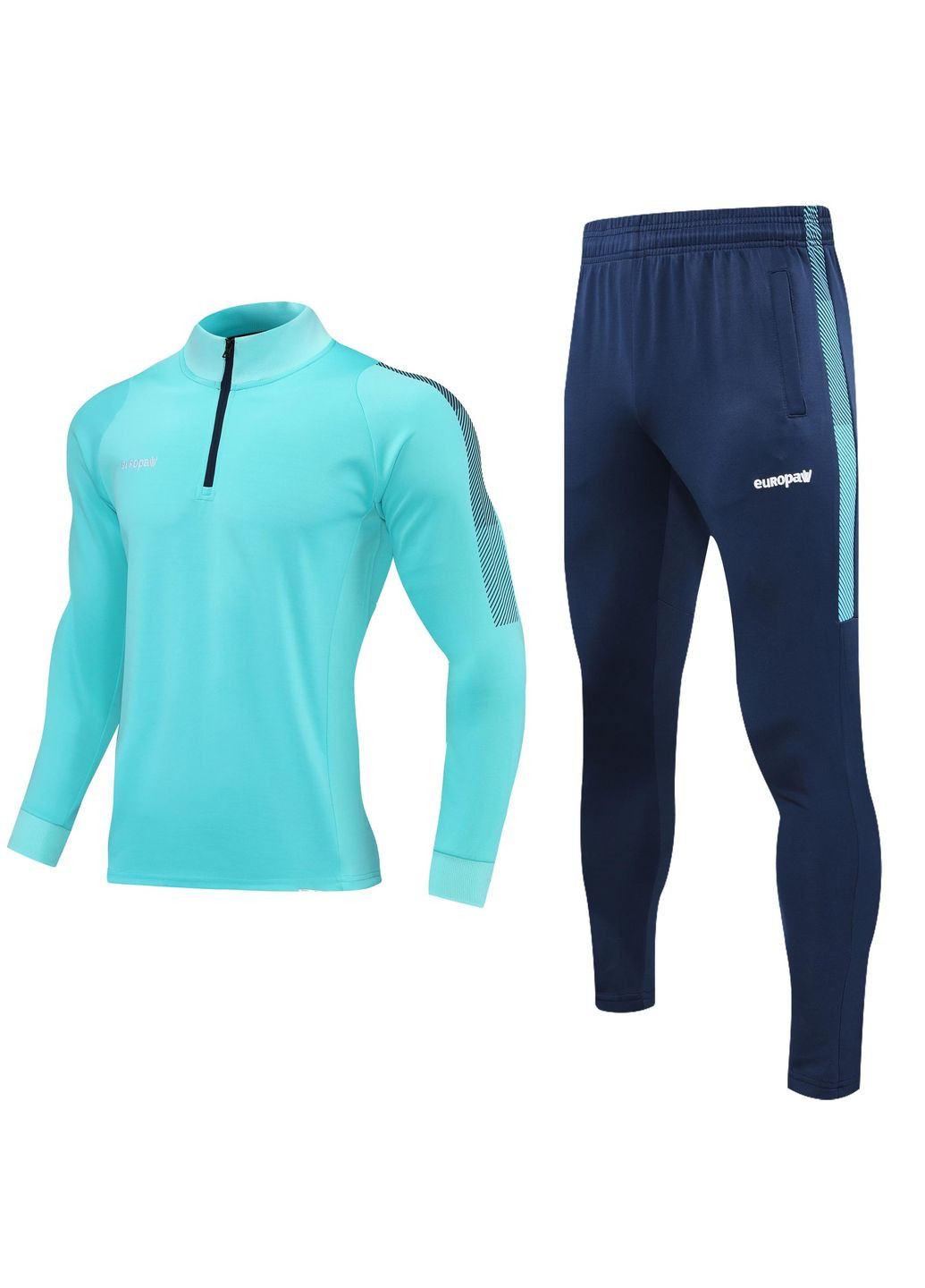 Спортивный костюм Limber Up 2101 Short zipper бирюзово-темно-синий ( ) Europaw (368670021)