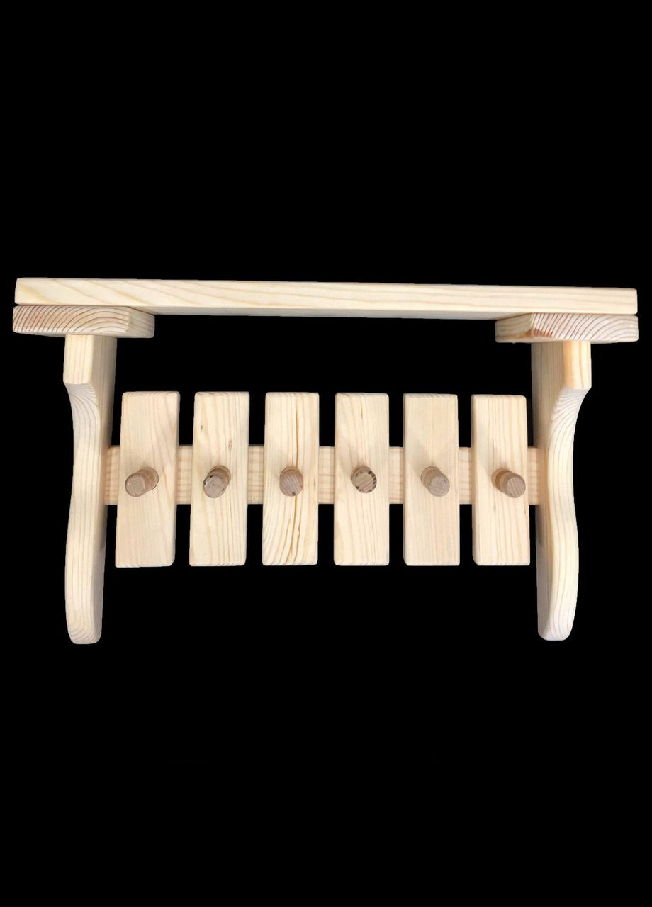 Вешалка банная из дерева Барбарис бланже (ВБА-000401) No Brand (328910801)