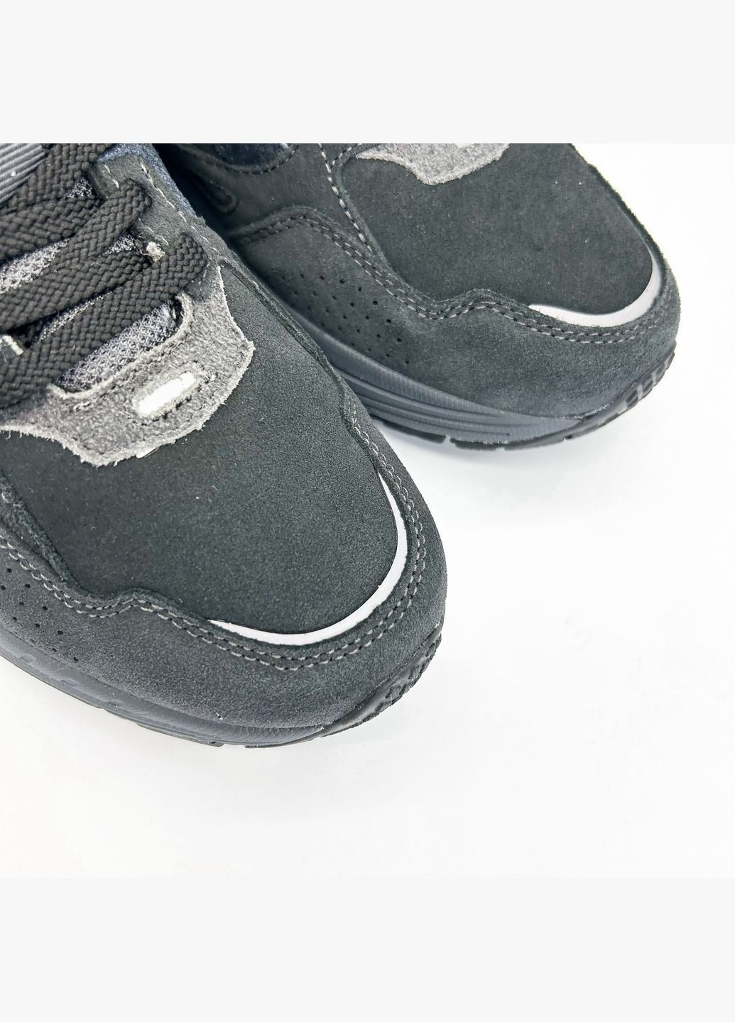 Черные кроссовки (р) замша 0-2-2-hmo-24068 Restime