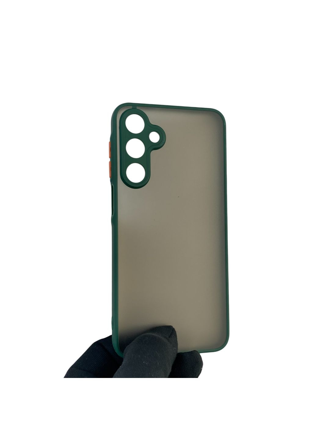 Чохол для телефона Galaxy A16 (SM-A165) з високими бортами із захистом камери на самсунг а16 темно-зелений Samsung (366388230)