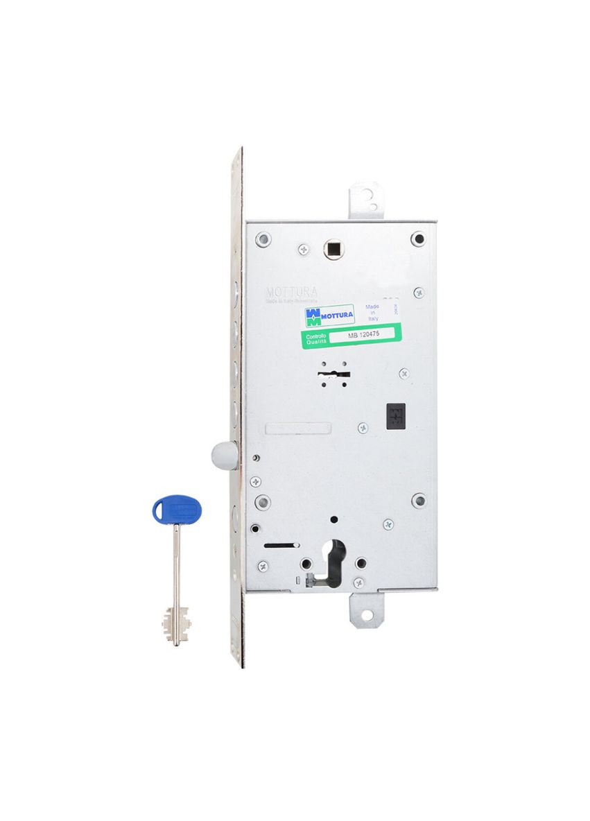 Art. 54797L8B00CS3Z MATIC Замок 4-риг з засувкою і допом замком під євроциліндр 5кл + 2 монтажних ключа (60mm) Mottura (322520069)
