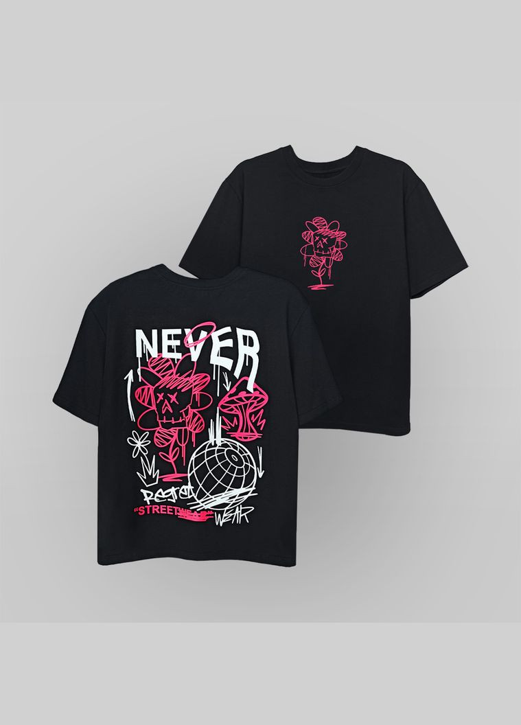 Чорна футболка чоловіча PM BRAND