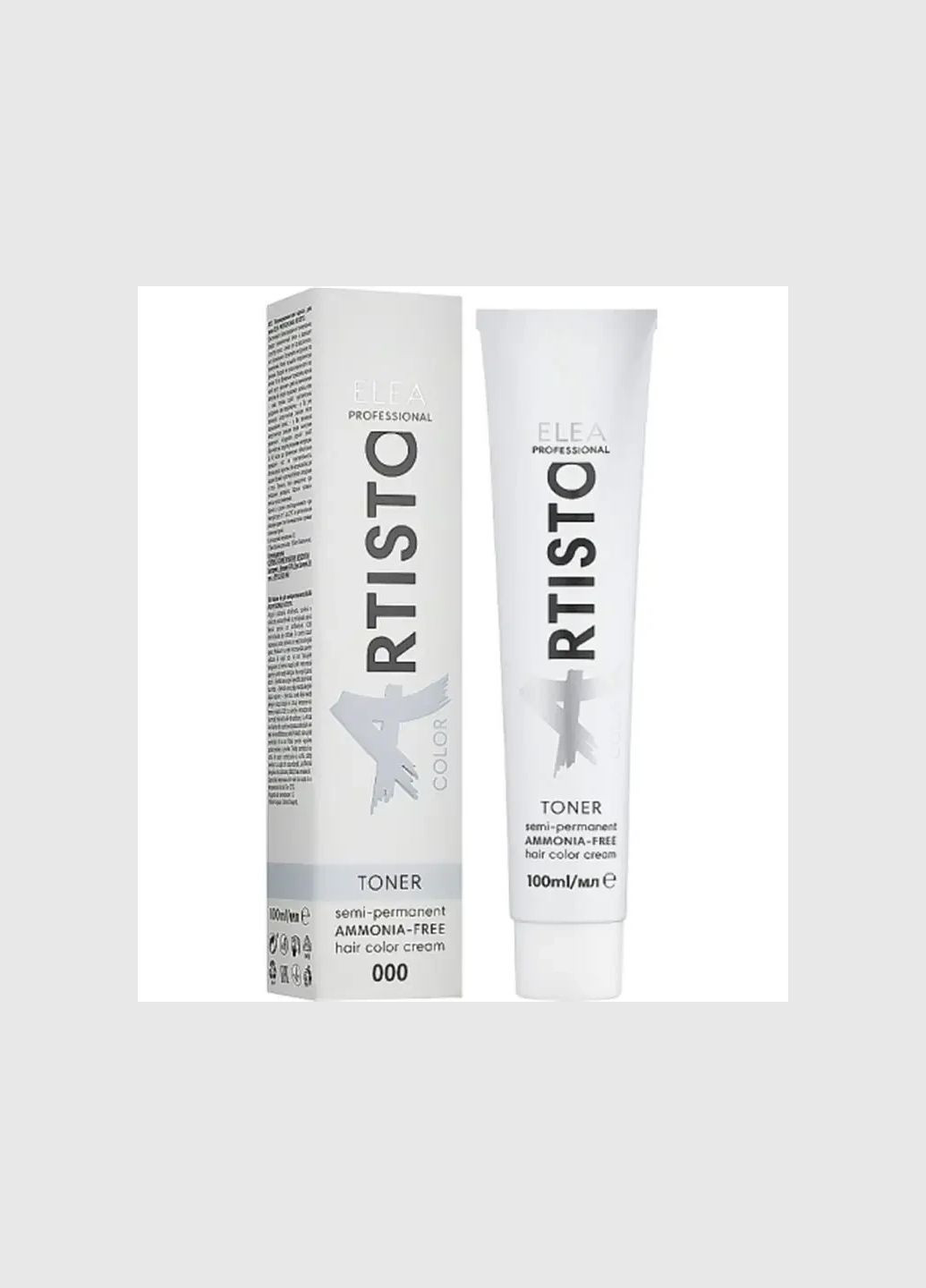 ELEA ARTISTO COLOR TONER Безаміачна фарба для волосся 100мл Elea Professional (339051474)