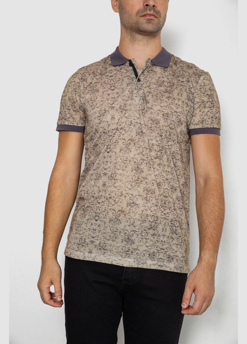 Поло чоловіче з принтом Ager 247R316 (301768962)