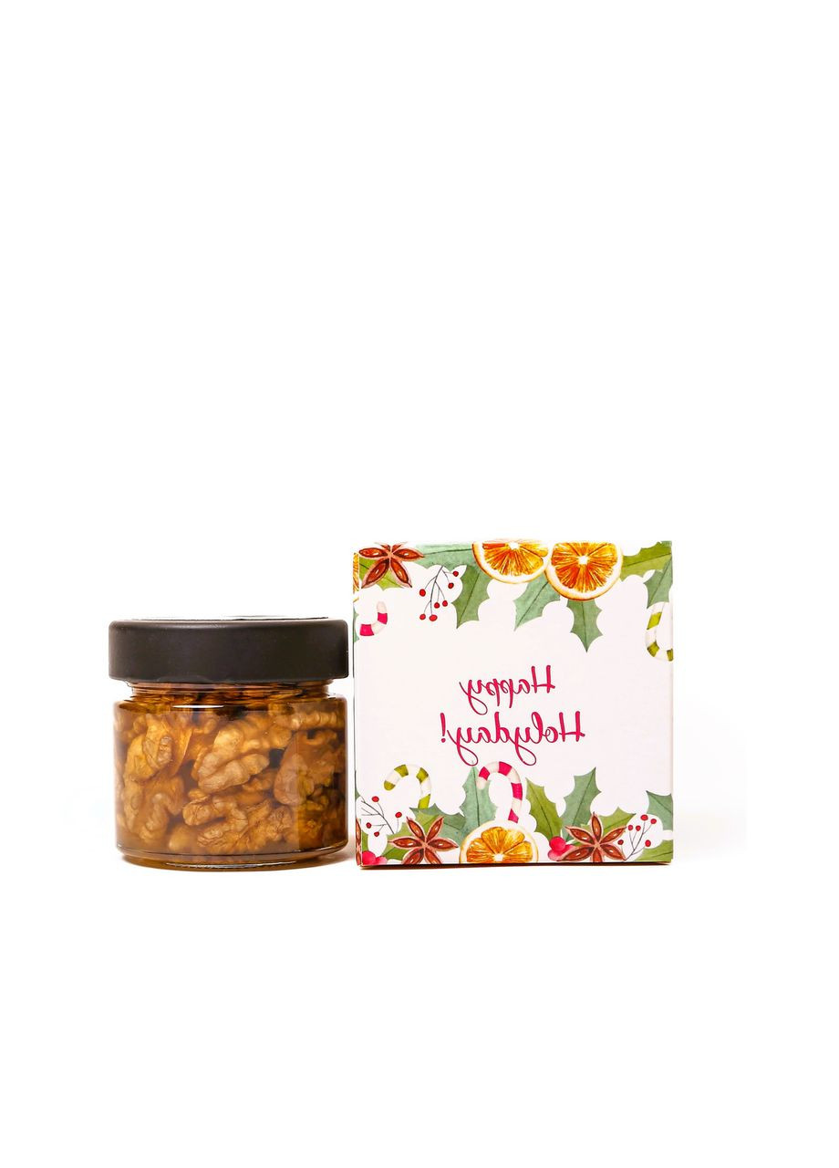 Недорогий подарунок в індивідуальній коробочці горіхи з медом 130 г Царство Меду (330027845)
