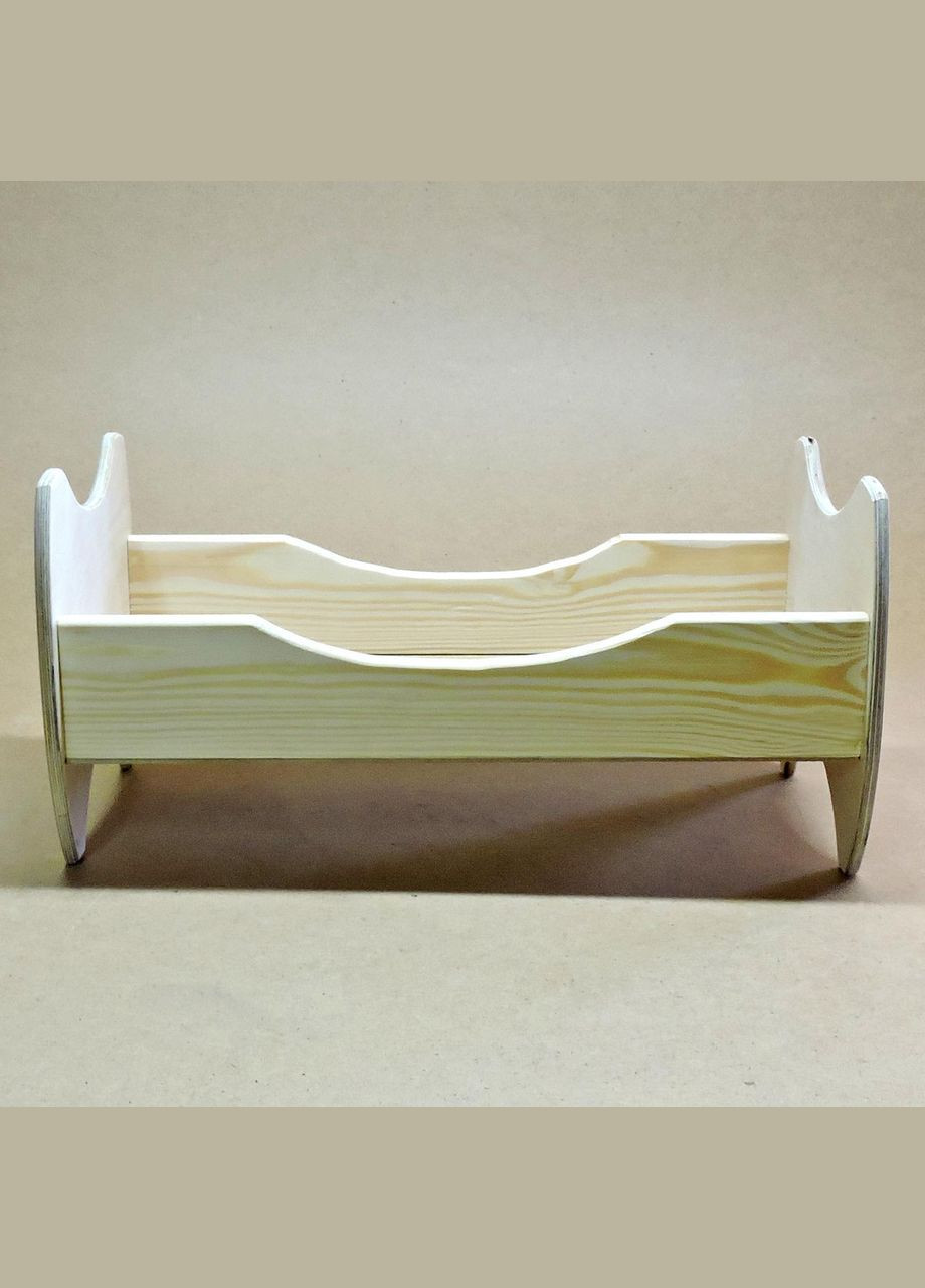 Кровать для кукол из дерева Жасмин бланже (КРТ-000701) No Brand (328605900)