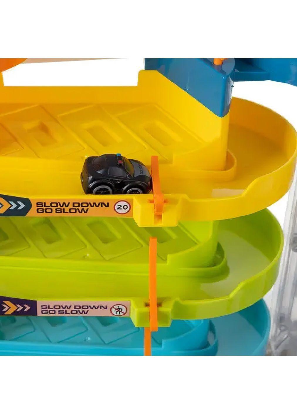 Великий іграшковий багатоярусний паркінг гараж парковка автостоянка на 5 рівнів з ліфтом гіркою машинками 6 штук (481980-Prob) Unbranded (369239158)