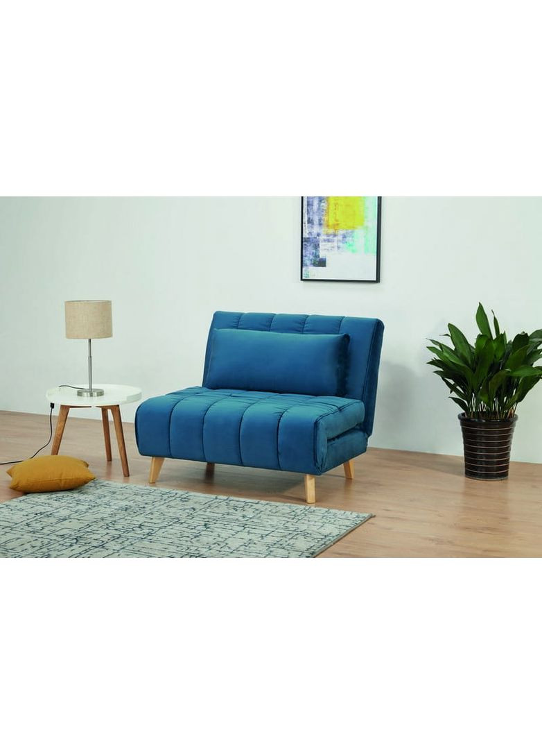 Кресло BILLY VELVET голубой TAP.188/бук BILLYVN Signal (372178589)