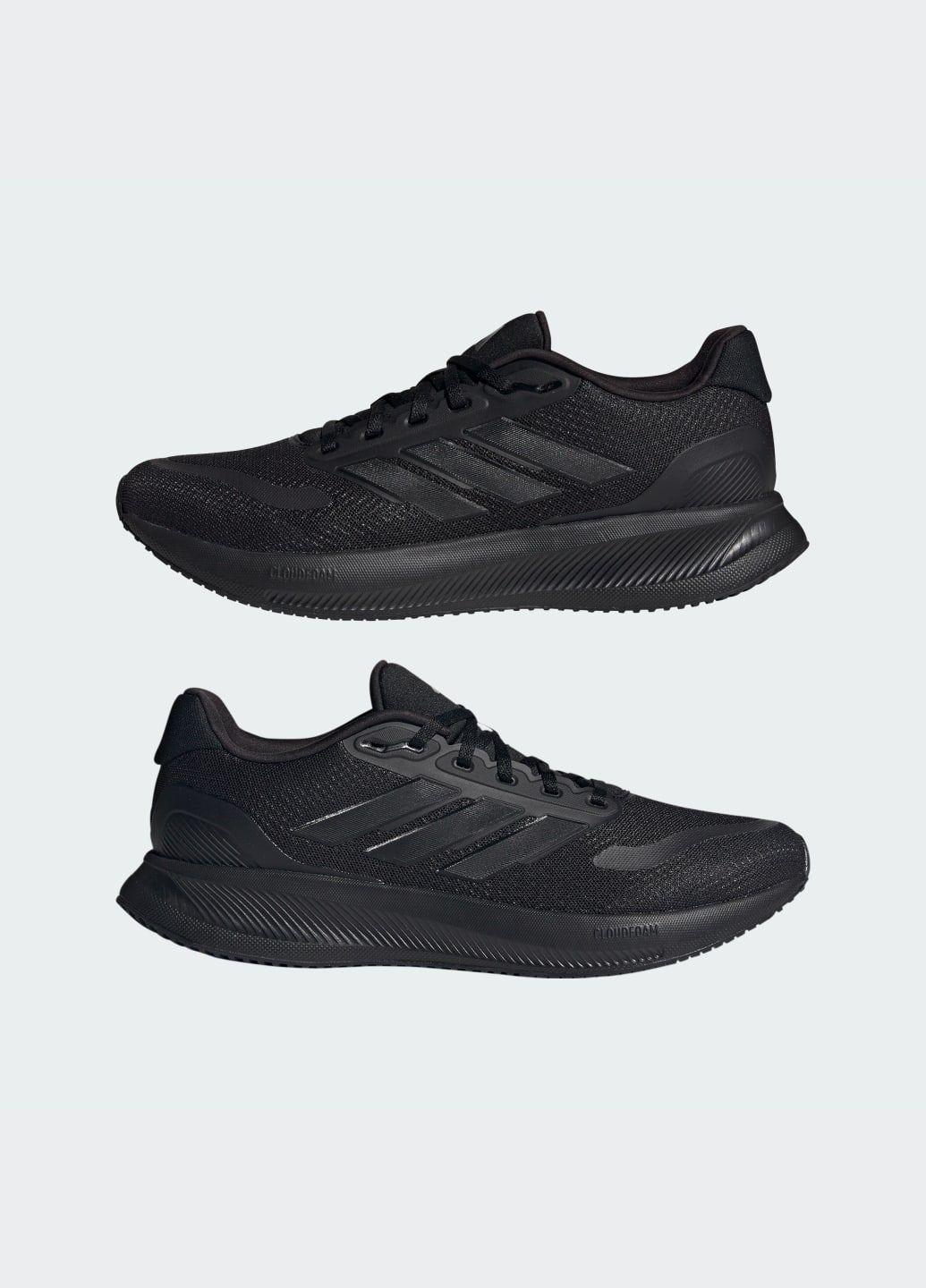 Черные летние кроссовки для бега runfalcon adidas