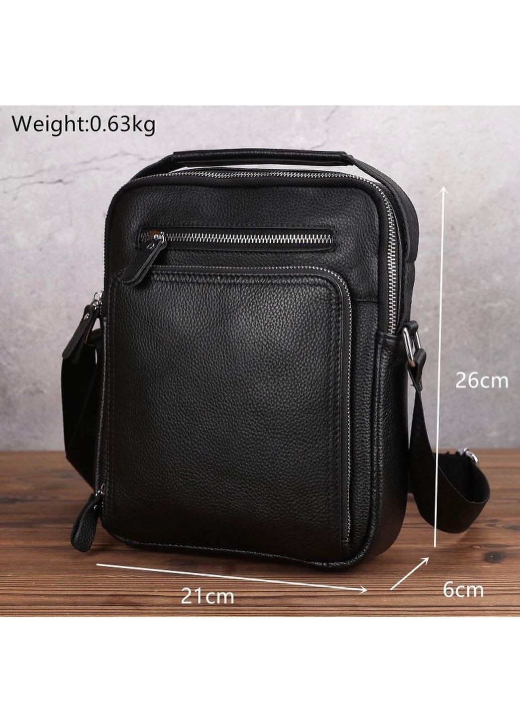 Кожаная мужская сумка через плечо Tiding Bag (289456666)