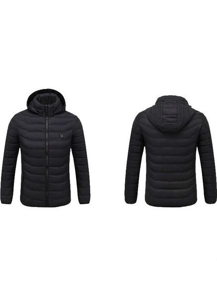 Черная демисезонная куртка с подогревом cimone (108802012xl) Thermalli