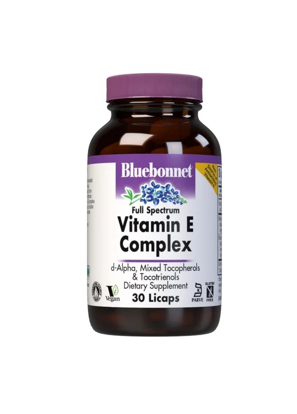 Вітаміни та мінерали Full Spectrum Vitamin E, 30 капсул Bluebonnet Nutrition (293339166)
