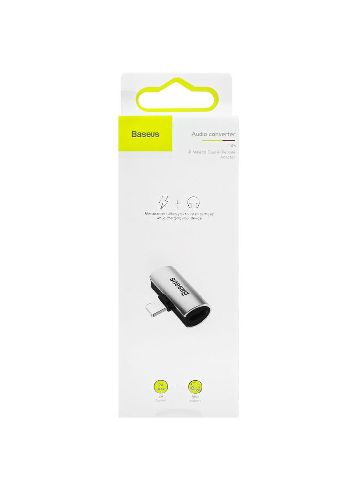 Переходник L46 Lightning (Наушники Lightning + Зарядка) (CAL46-S1) Black-Silver Baseus (362915892)