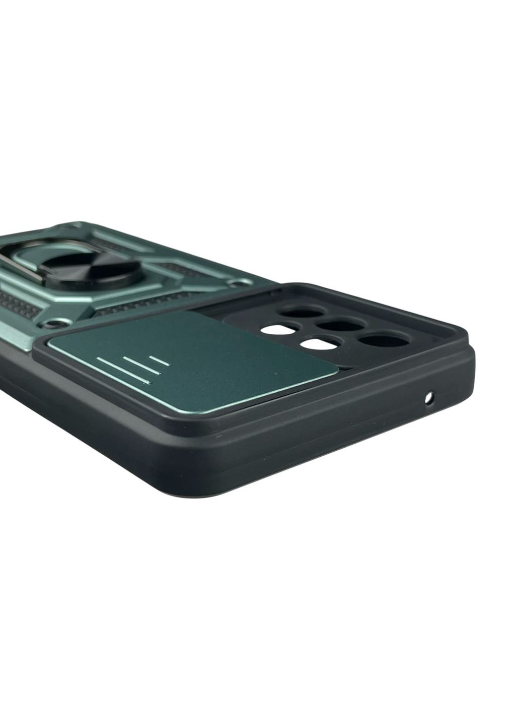 Чохол для Galaxy A52s (SM-A528) броньований з кільцем-тримачем підставкою зі шторкою на самсунг а52с зелений rg1 Samsung (366387314)