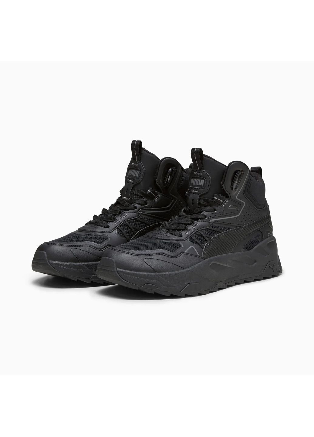 Черные кроссовки мужские trinity lite mid black 395302-01 Puma