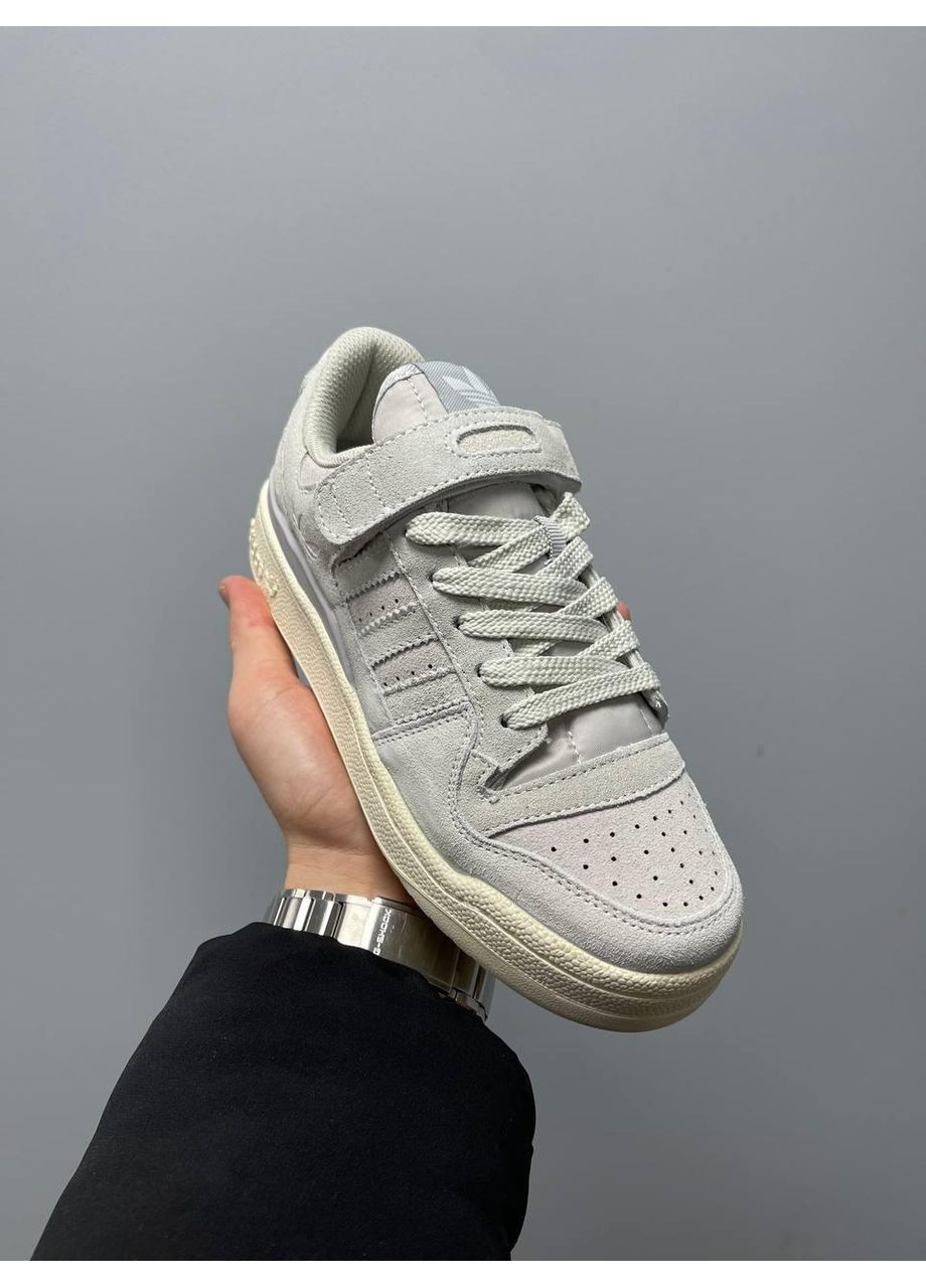 Серые демисезонные кроссовки мужские adidas forum 84 low grey premium адидас форум 84 No Brand
