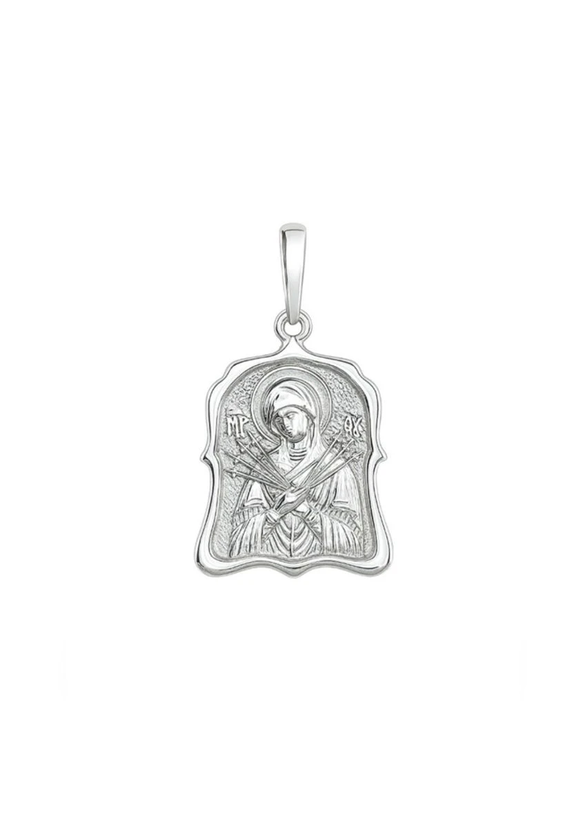Срібна ладанка "Семистрільна Божа Матір" — оберіг віри та захисту Family Jewelry House (338438260)