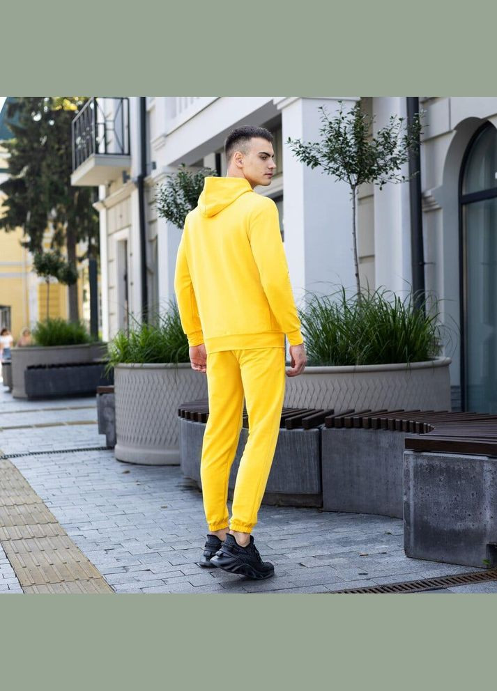 Мужское демисезонное худи желтое No Brand (346085205)