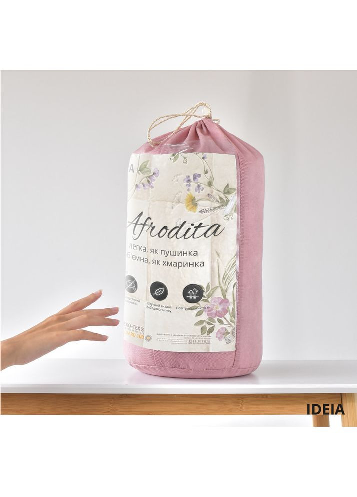 Одеяло всесезонное двуспальное 175х210 см Afrodita антиаллергенное искусственный лебяжий пух IDEIA (362587137)