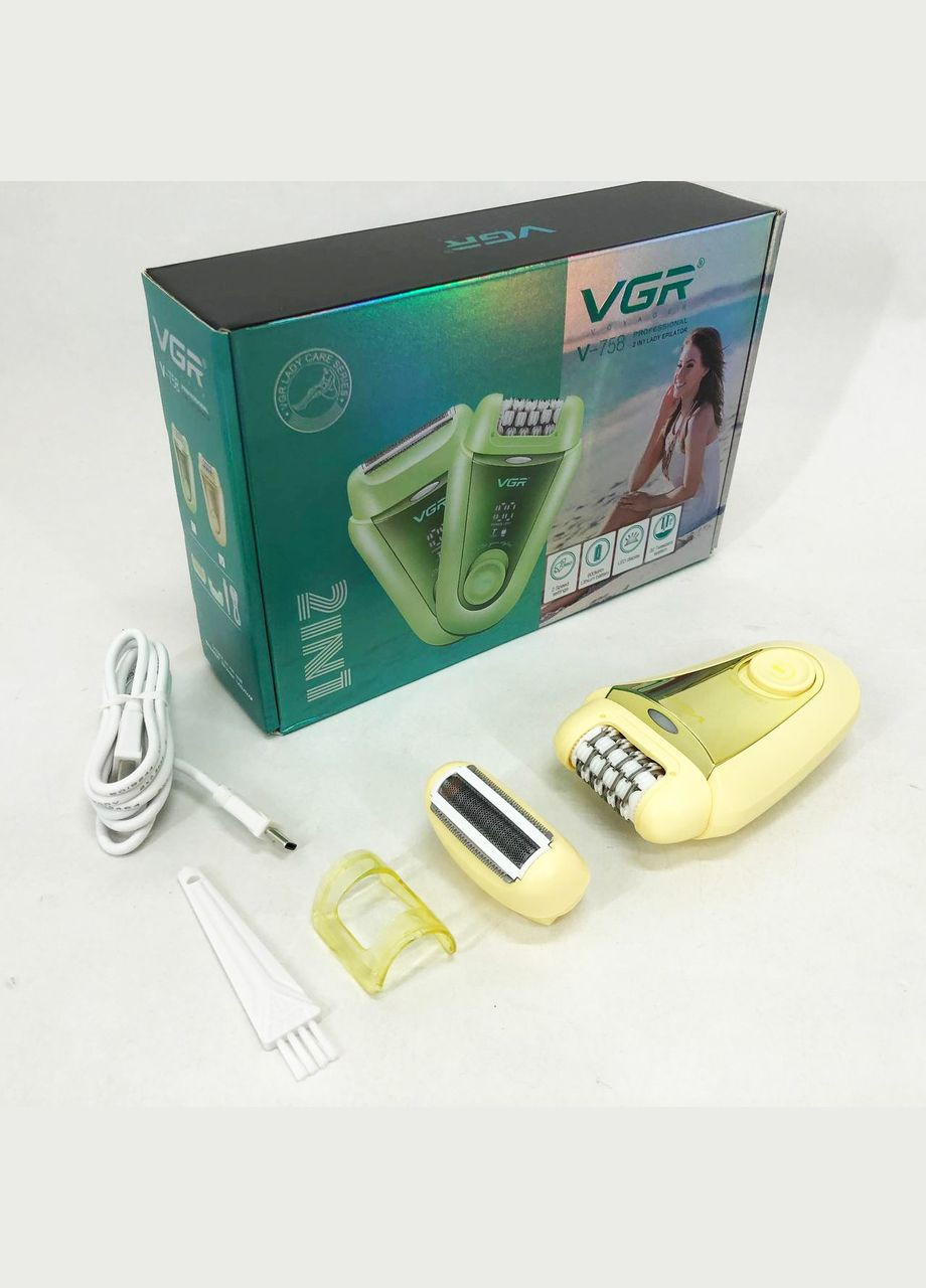 Електрична щітка для п'ят GR 2 до 1 V-758, Пила терка для п'ят, Електрична пемза VW-133 для педикюру VGR (351486428)