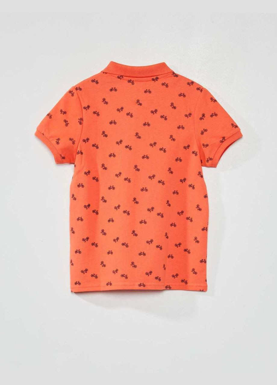 Коралловая детская футболка-поло лето,коралловый, для мальчика Kiabi